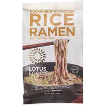 Lotus Foods Buckwheat Mushroom Brown Rice Ramen With Vegetable Soup 2.8 Ounce