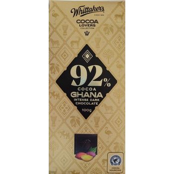 Whittaker's Cocoa Lovers Collection Ghana Intense Dark Chocolate 100g