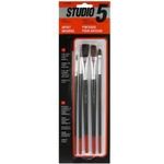 Studio 10 5pc Utility Hobby And Craft Artist Brush Set