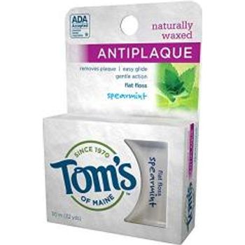 Tom's of Maine Anti Plaque Flat Spearmint Floss
