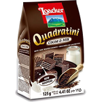 Loacker Quadratini Cocoa and Milk Wafer 125g