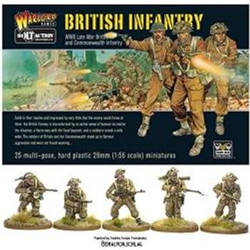 Warlord Games Bolt Action Late War British And Commonwealth Infantry 1 56 WWII Military Wargaming Plastic Model Kit