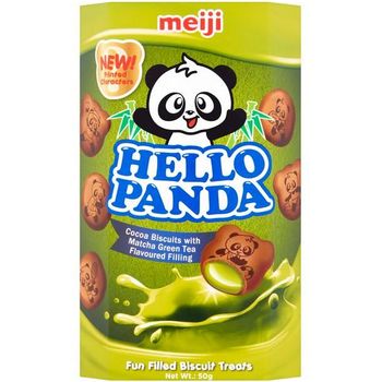 Meiji Hello Panda Biscuits Matcha Green Tea 50g