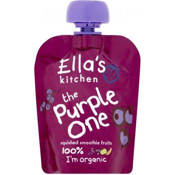 Ella's Kitchen Organic Pouches The Purple One Squished Smoothie Fruits 90g