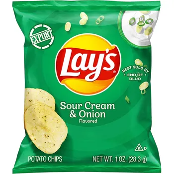 Lay's Potato Chips Sour Cream And Onion 28.3g