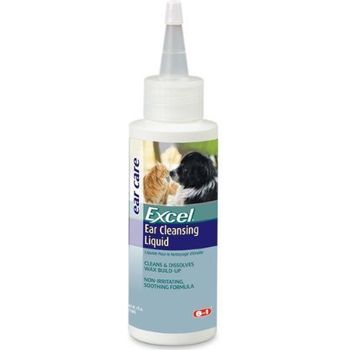 8 in 1 Excel Ear Cleansing Liquid for Dogs and Cats Multi Colored 118ml