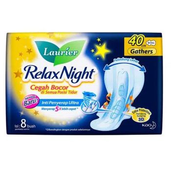 Laurier Relax Night 40cm Gather Wings 8s