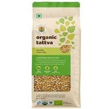 Organic Tattva Chana Dal Split Bengal Gram 500g Usda Organic Certified