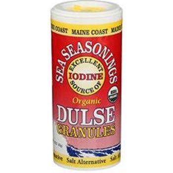 Maine Coast Dulse Granules Sea-seasoning Shaker 43g Tube Organic Seaweed Seasoning | Sea Vegetables