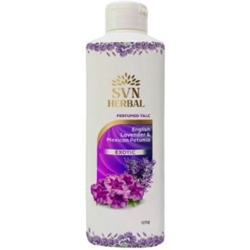 SVN HERBAL Perfumed Talc English Lavender & Mexican Petunia Talc 120g
