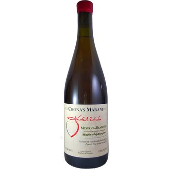 Chona's Marani Mtsvane And Rkatsiteli 2019 Kakheti Dry Amber Wine 750ml Abv 14.5 Percent