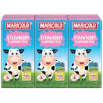 Marigold Uht Packet Milk Strawberry 6 x 200ml