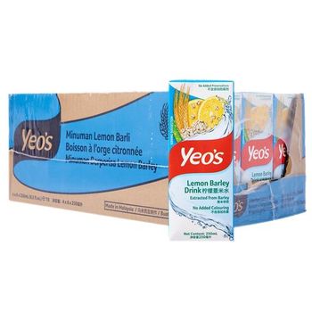 Yeo's Lemon Barley 250ml 4x6S Carton