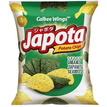 Calbee Wings Japota Potato Chips Rumput Laut Jepang 68g