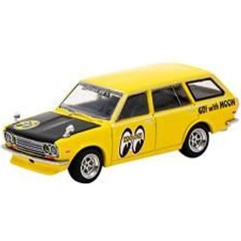Tarmac Works Mijo Exclusive Datsun Bluebird 510 Wagon Mooneyes Special Edition Diecast Car