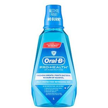 Oral-B Pro Health Alcohol Free Rinse Refreshing Mint 1L