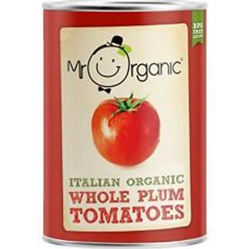 Mr Organic Italian Organic Whole Plum Tomatoes 400g