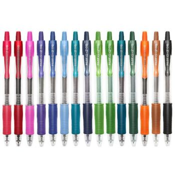 Pilot G2 0.5 Retractable Gel Rollerball Pen Bundle of 6