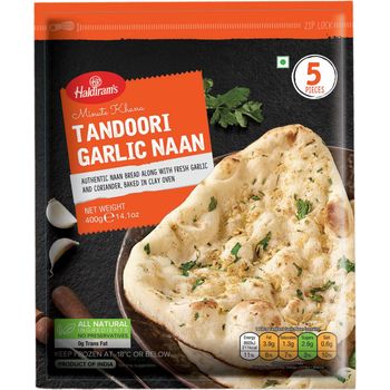 Tandoori Garlic Naan Frozen 400g