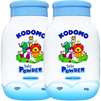 Kodomo Baby Powder Smooth Comfort 2pcs 50g