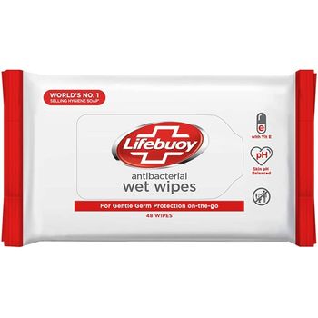 Lifebuoy Antibacterial Wipes 48pcs