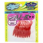 Bait Breath Worm Aj-r 2 inch # S450 Red Shrimp Gold