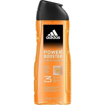 Bundle of 2 bottles of Adidas Power Boost Shower Gel Male 400ml X 2 bottles