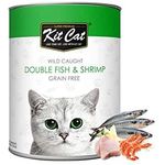 Kit Cat Canned Food Double Fish & Shrimp 400g