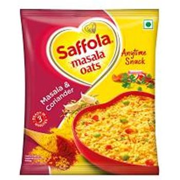 Saffola Masala Oats Masala And Coriander Oats 14 x 38g Vegetarian Oatmeal India