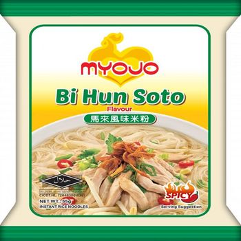 Myojo Instant Rice Noodles Bi Hun Soto Flavour 55g