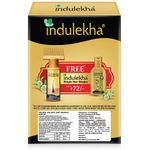 Indulekha Bringha Ayurvedic Hair Oil 100 ml, Hair Fall Control and Hair Growth with Bringharaj & Coconut Oil - Comb Applicator Bottle for Men & Women