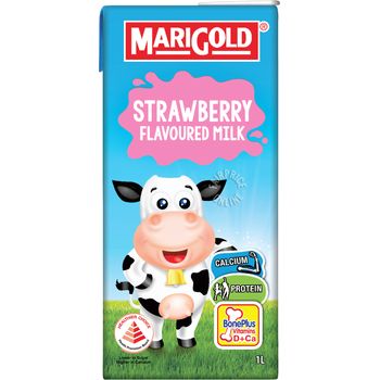 Marigold Uht Packet Milk Strawberry