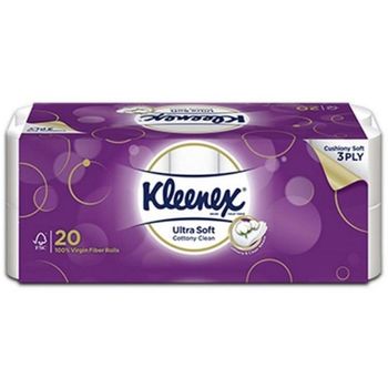 Kleenex Healthy Clean Ultra Soft Bathroom Tissue 20 Roll