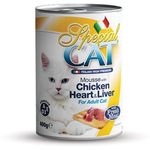 Monge Special Cat Mousse with Chicken Heart And Liver 400g