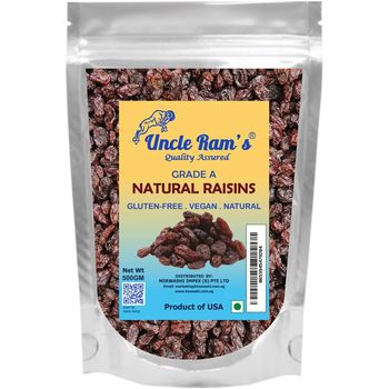 Uncle Ram's Black Raisins 500g