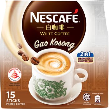 Nescafe Instant White Coffee Gao Kosong 15 x 20g