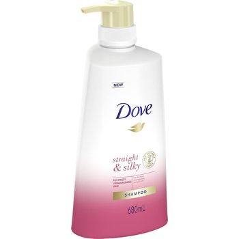 Dove Shampoo Straight And Silky 680ml