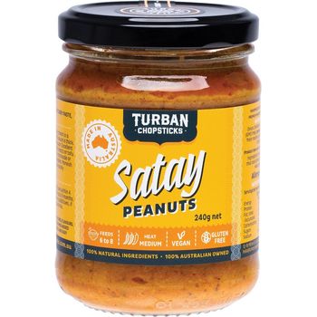 Turban Chopsticks Satay Peanuts 240g