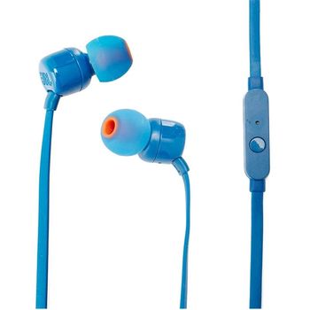 JBL Tune T110 Wired In Ear Headphones Blue