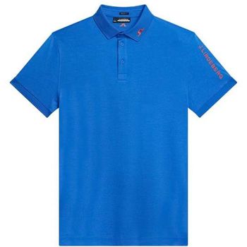 J. Lindeberg Tour Tech Reg Fit Polo S Nautical Blue Melange