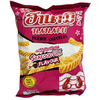 Hanami Prawn Cracker Seafood w/Chili Flavor 60g