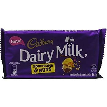 Cadbury Dairy Milk Honeycomb And Nuts 165g