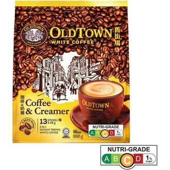 Old Town 3 In 1 Instant Coffee And Creamer White Coffee 13 x 25g