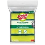 3M Scotch-Brite Tough Clean Scrub Sponge 4pcs./pack