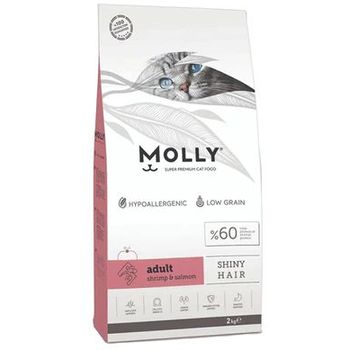 Molly Shrimp Salmon Adult Cat Food 2kg