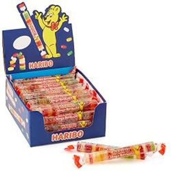 Haribo Megaroulette Bears Winegums Fruit Gums Display 40 Rolls X 45g 1.8kg