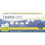 Natracare 209267 Organic Non-Applicator Regular 20 count Non-Chlorine BleachedgmO 100% Cotton Tampons a