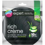 Godrej Expert Rich Creme Hair Colour Natural Black Long Lasting Grey Coverage No Ammonia 24ml