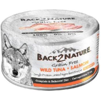 Back2nature Wild Tuna with Salmon Dog Can 95g