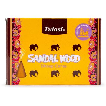 Tulasi Sandalwood Dhoop Cone 20 Cones